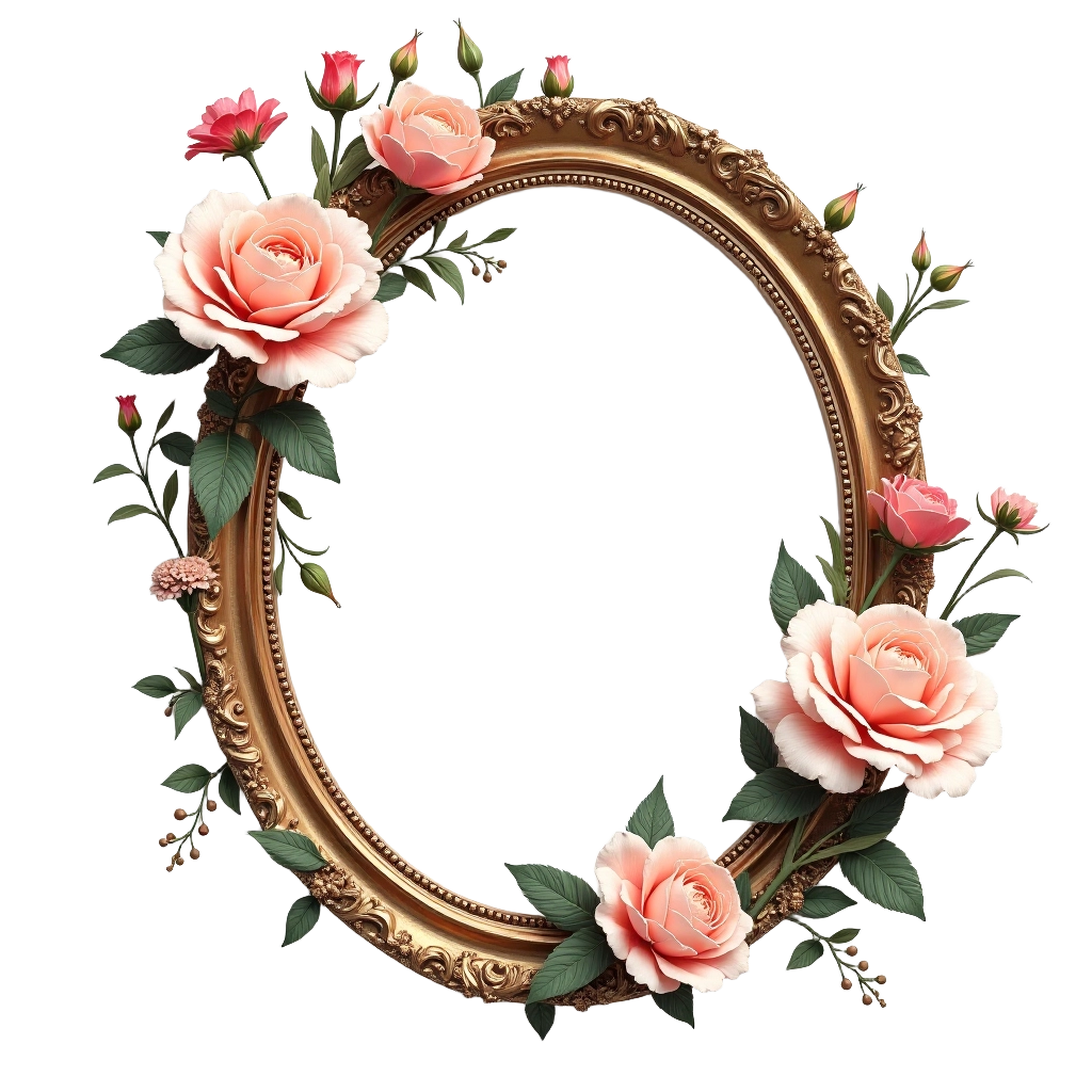 Elegant Floral Frame